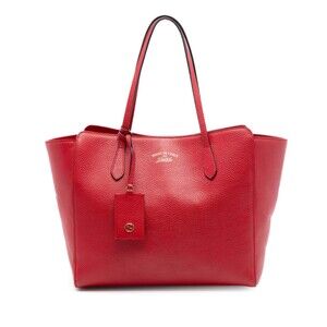 Pre-Loved Gucci Medium Leather Swing Tote